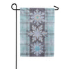 Evergreen Snowflake Trio Applique Garden Flag