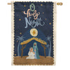Evergreen O Holy Night Miracle Applique House Flag
