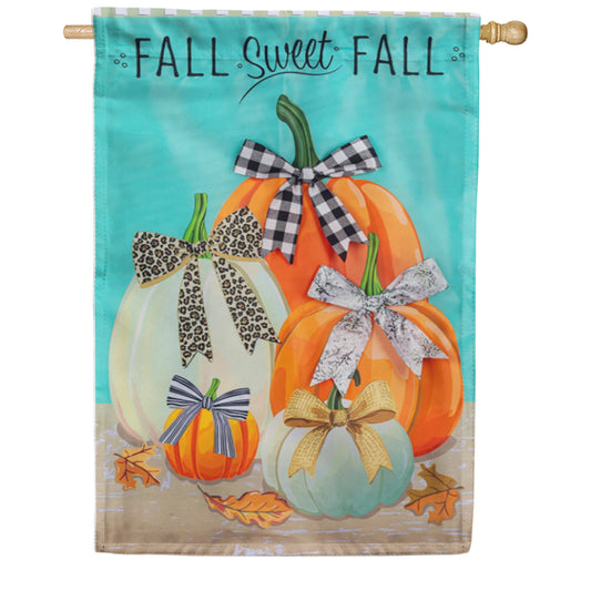 Evergreen Fall Sweet Fall Applique House Flag