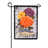 Evergreen Applique Garden Flag - Fall Floral Toile