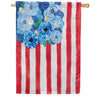 Evergreen Applique House Flag - American Classic Floral Flag