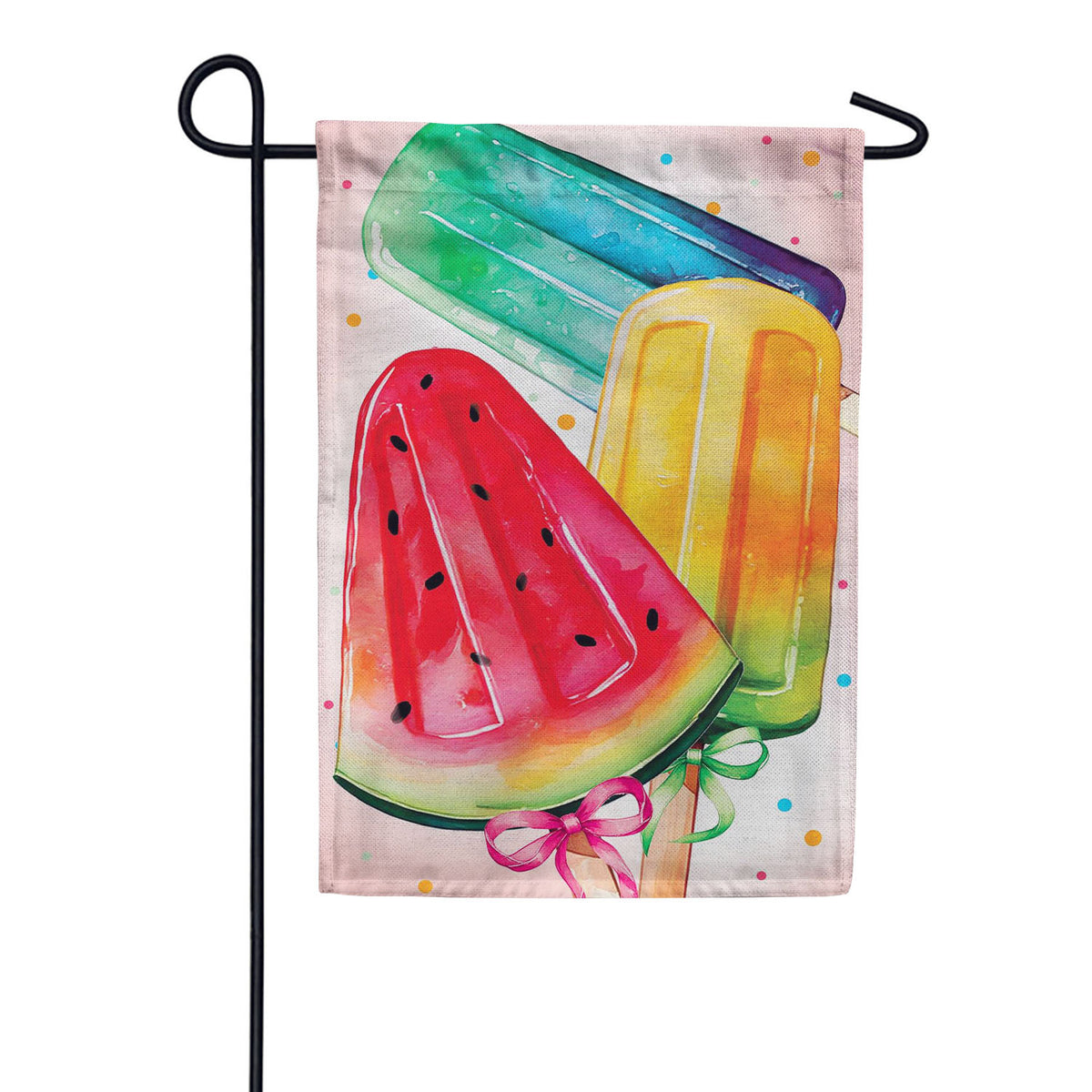Evergreen Burlap Garden Flag - Summer Treats