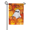 Evergreen Burlap Garden Flag - Pumpkin Patch Ghost