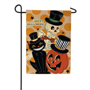 Evergreen Burlap Garden Flag - Halloween Trio