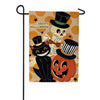 Evergreen Burlap Garden Flag - Halloween Trio