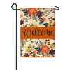 Evergreen Burlap Garden Flag - Fall Floral Welcome