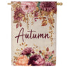 Evergreen Buralp House Flag - Autumn Florals