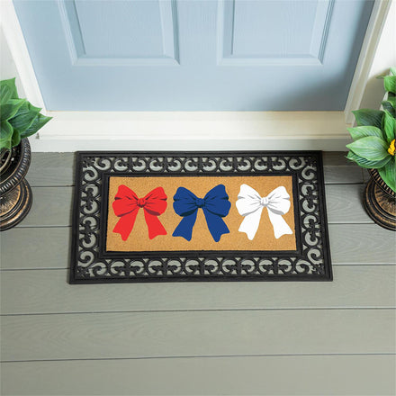 Evergreen American Classic Red White & Bows Sassafras Switch Mat