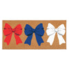 Evergreen American Classic Red White & Bows Flocked Coir Switch Mat