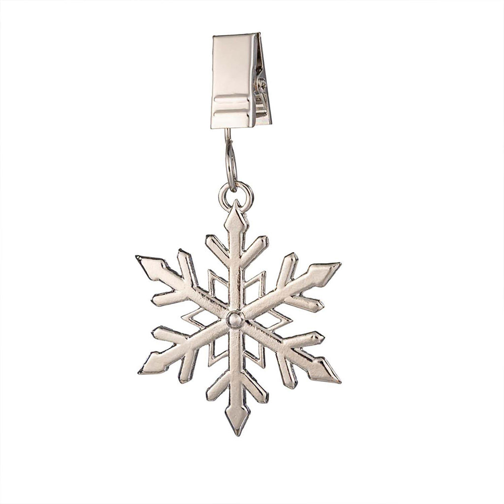 Evergreen Metal Flag Weight - Snowflake