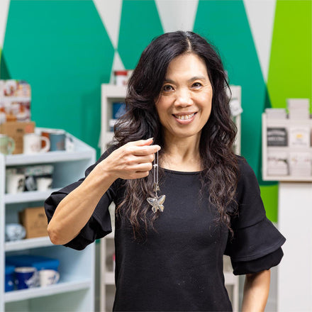 Evergreen Metal Flag Clip - Butterfly