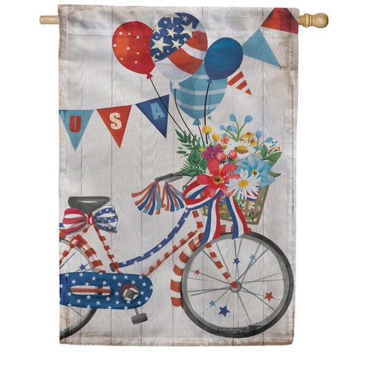 Evergreen Moire House Flag - American Classic Bicycle