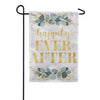 Evergreen Moire Garden Flag - Happily Ever After