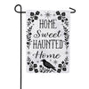 Evergreen Moire Garden Flag - Home Sweet Haunted Home