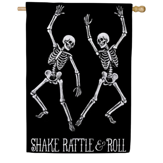 Evergreen Moire House Flag - Shake, Rattle & Roll