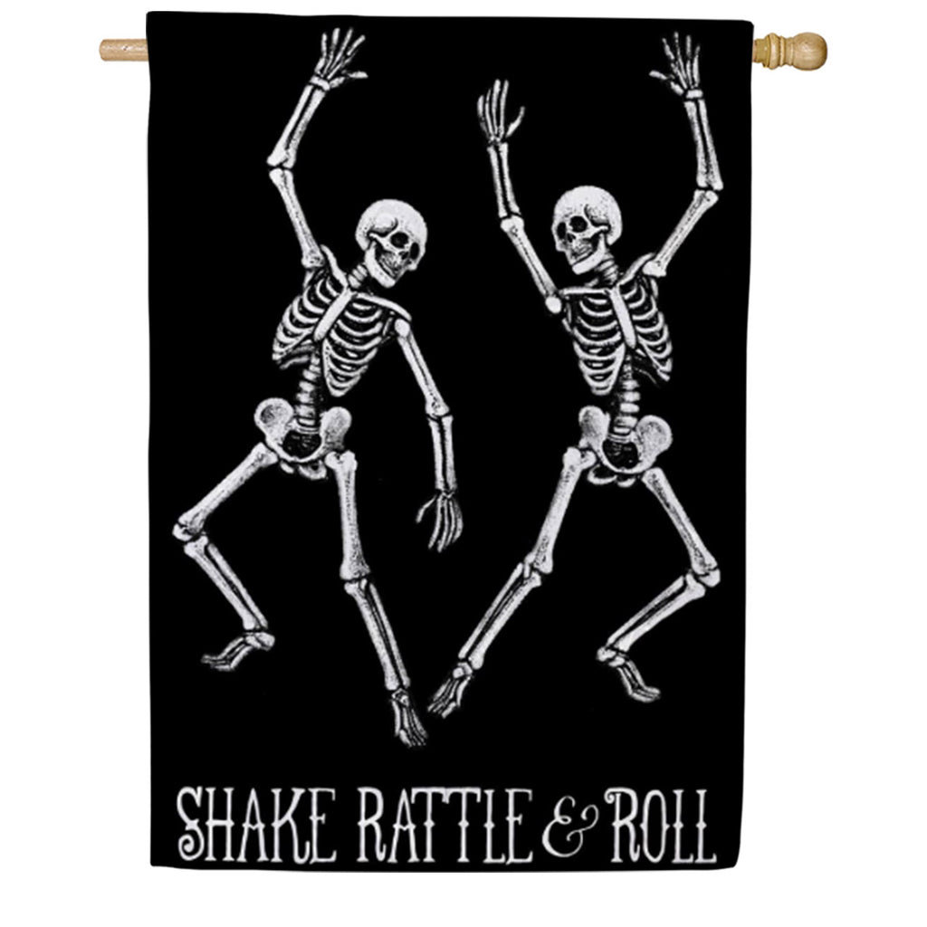 Evergreen Moire House Flag - Shake, Rattle & Roll