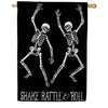 Evergreen Moire House Flag - Shake, Rattle & Roll
