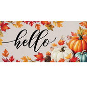 Hello Fall Pumpkins & Leaves Sassafras Switch Mat