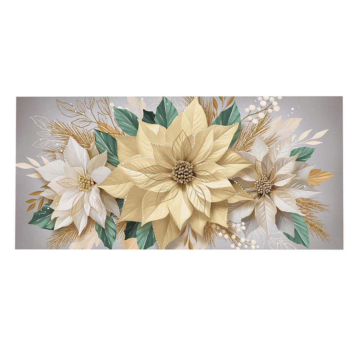 Evergreen Sassafras Switch Mat - Pearl and Pine Floral
