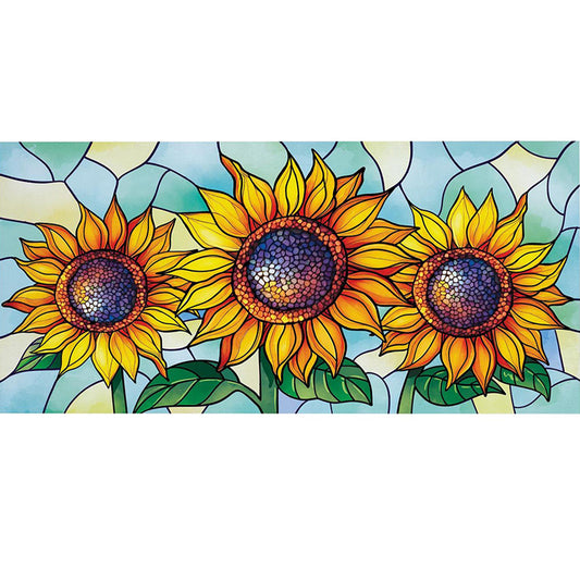 Evergreen Stained Glass Sunflower Stalk Sassafras Switch Mat