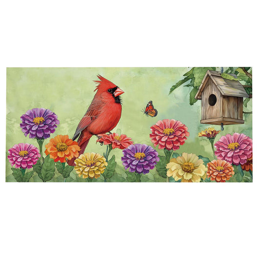 Evergreen Sassafras Switch Mat - Spring Cardinal Time