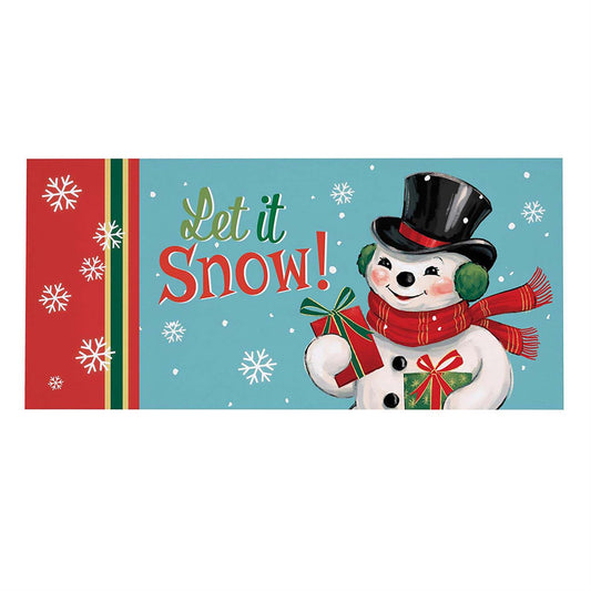 Evergreen Sassafras Switch Mat - Heartfelt Cheer Snowman