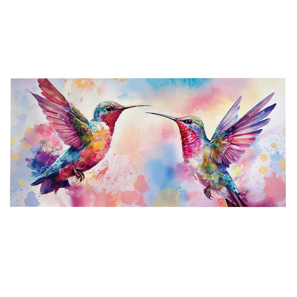 Evergreen Sassafras Switch Mat - Watercolor Hummingbird