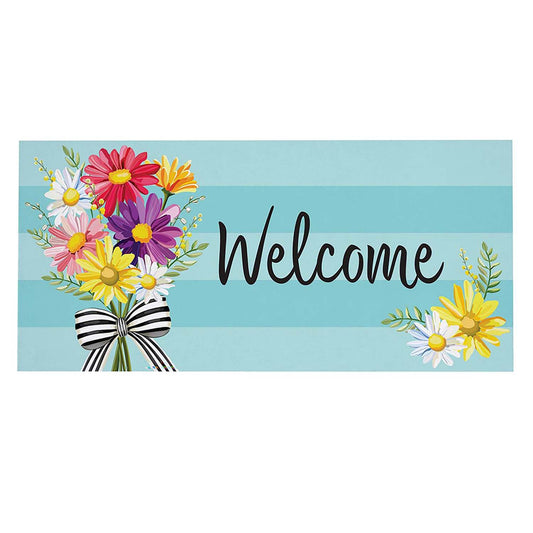 Evergreen Sassafras Switch Mat - Daisy Bow Bouquet