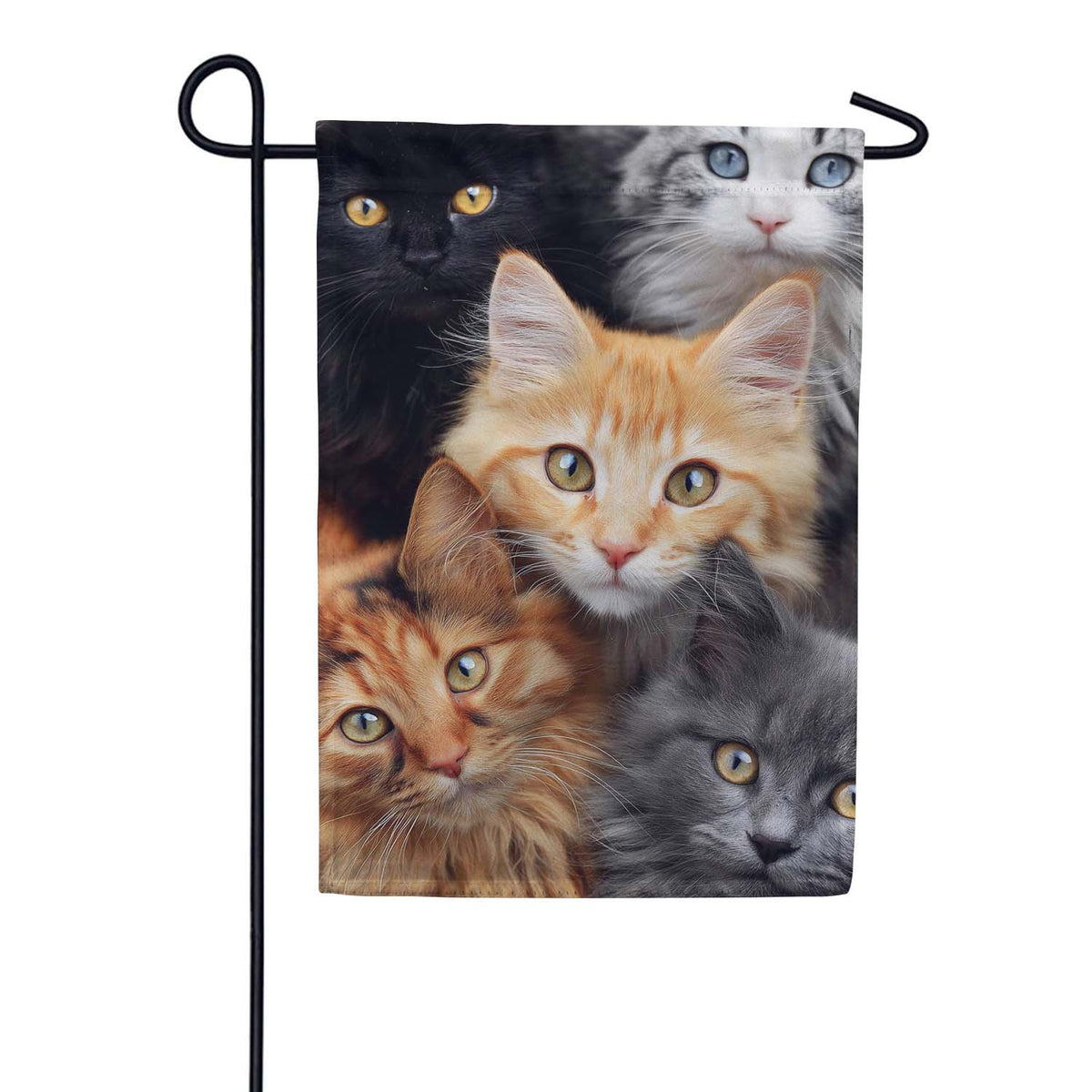 Evergreen Suede 2-Sided Garden Flag - CATS!