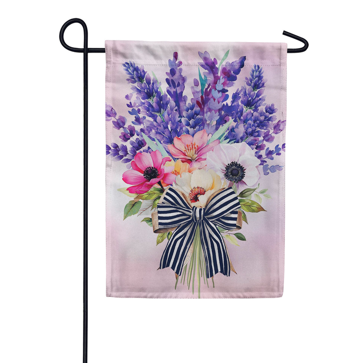 Evergreen Suede 2-Sided Garden Flag - Colorful Floral Bouquet