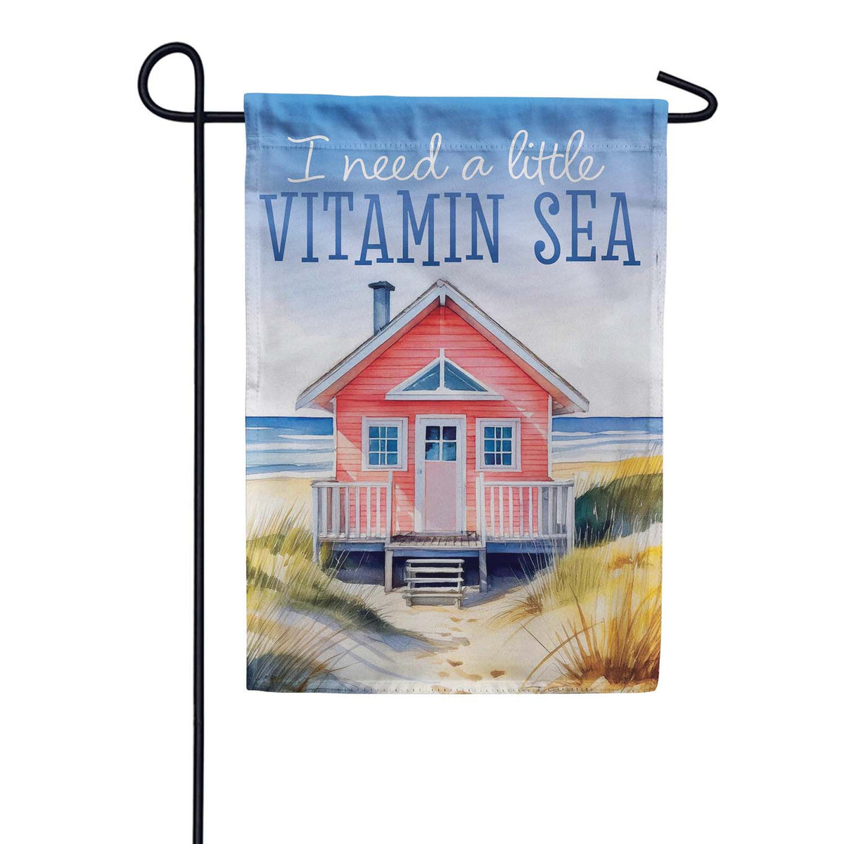 Evergreen Suede 2-Sided Garden Flag - A Little Vitamin Sea