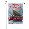 Evergreen Suede 2-Sided Garden Flag - Evergreen Christmas Delivery