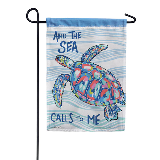 Evergreen Suede 2-Sided Garden Flag - Sea Adventure
