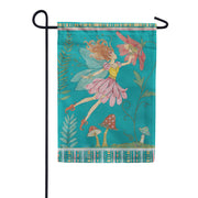 Evergreen Garden Of Wonder Teal Suede 2-Sided Garden Flag