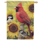 Evergreen Suede 2-Sided House Flag - Sunflower Days