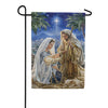Evergreen Suede 2-Sided Garden Flag - Christmas Miracle