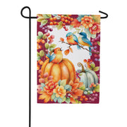 Evergreen Suede Garden Flag - Bird Talk
