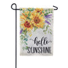 Evergreen Hello Sunshine Suede 2-Sided Garden Flag