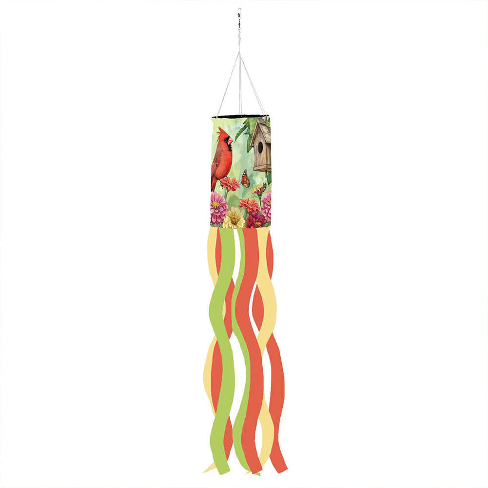 Evergreen Spring Cardinal Time 3D Windsock