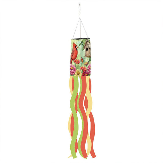 Evergreen Spring Cardinal Time 3D Windsock