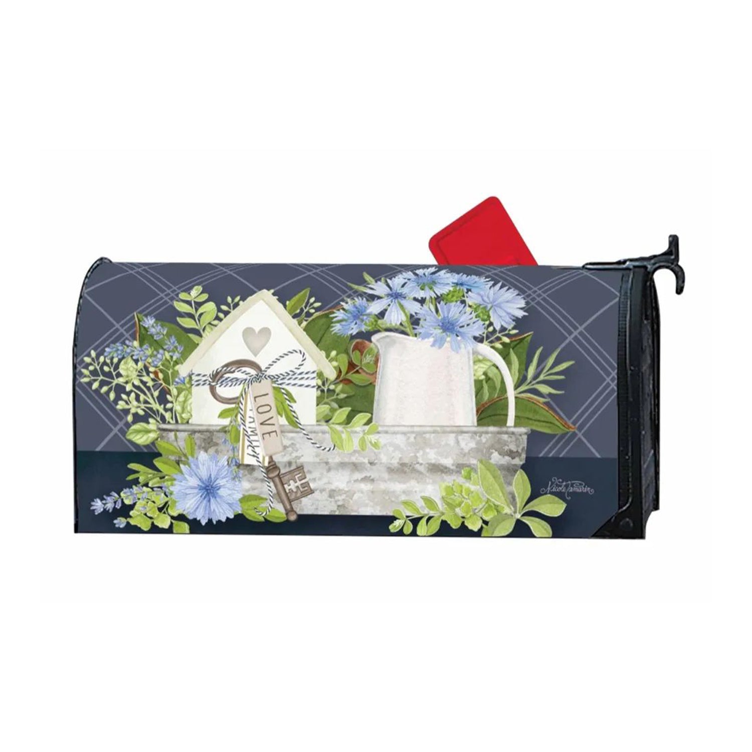 Magnet Works Farmhouse Flowers Mailwrap