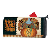 Magnet Works Happy Thanksgiving Turkey Plaid Mailwrap