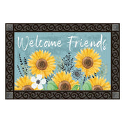 Flowery Teacup Door Mat