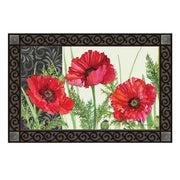 Regal Poppies Door Mat