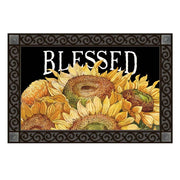 Blessed Sunflower Bouquet Door Mat