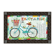 Magnet Works Enjoy the Ride Floral Bicycle MatMate
