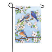 Magnet Works Garden Flag - Dogwoods and Bluebirds