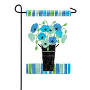 Magnet Works Garden Flag - Blue Poppies