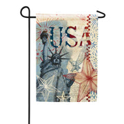 Magnet Works Garden Flag - Patriotic Collage