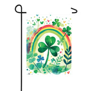 Magnet Works Garden Flag - Rainbow Clover
